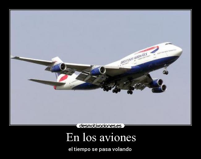 En los aviones - 