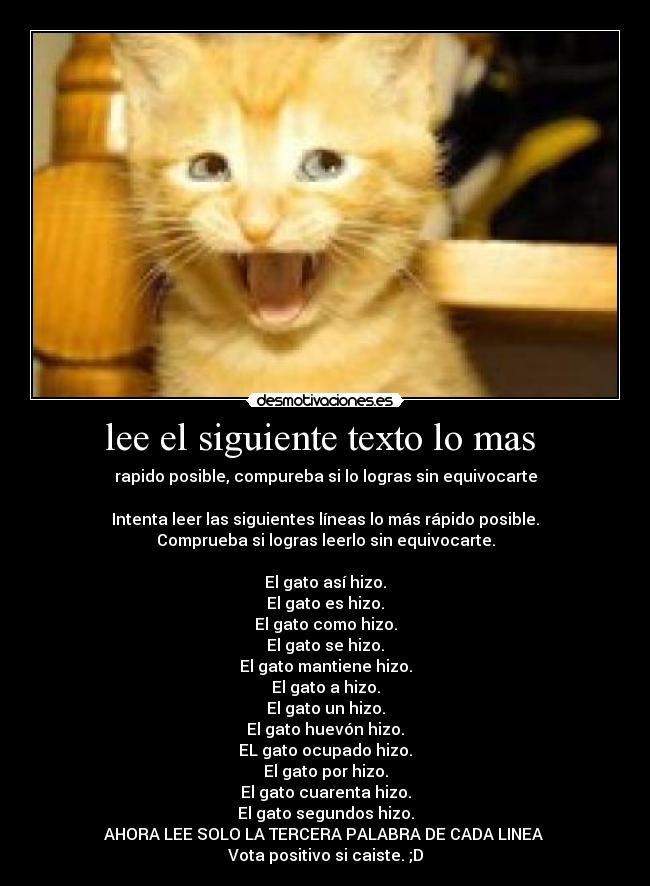 lee el siguiente texto lo mas -