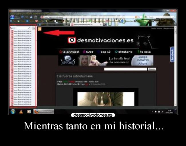 Mientras tanto en mi historial... -