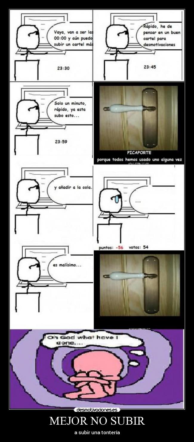 carteles mejor subir nada desmotivaciones
