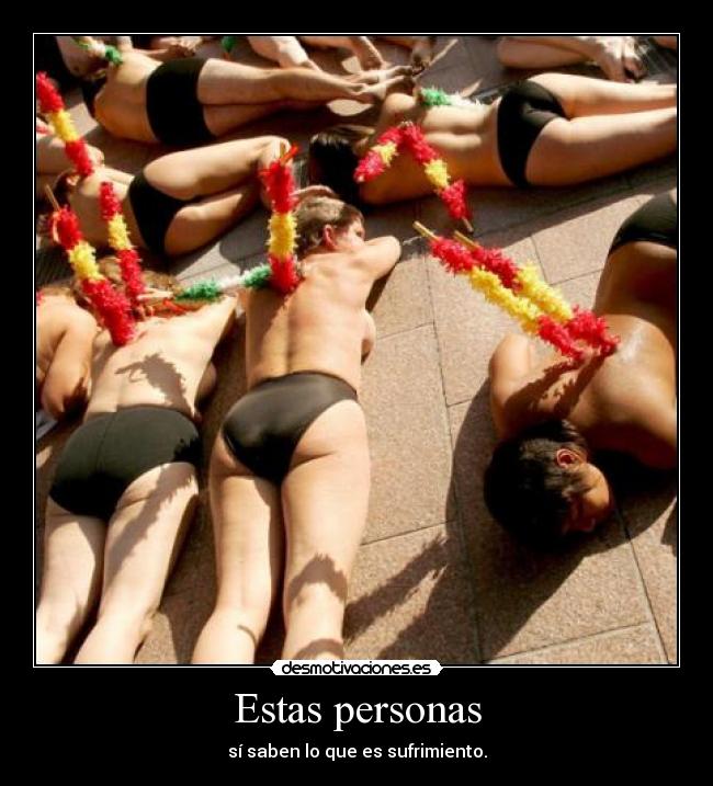 Estas personas -