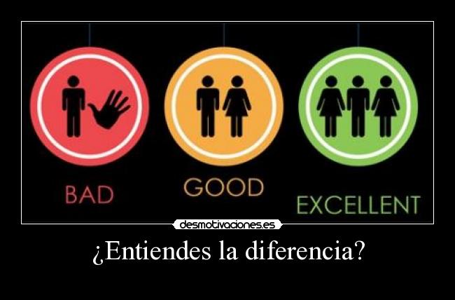 ¿Entiendes la diferencia? - 