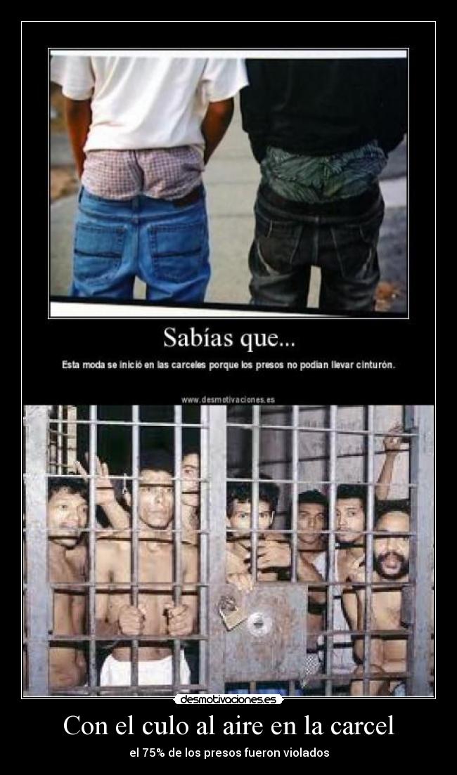 Con el culo al aire en la carcel -