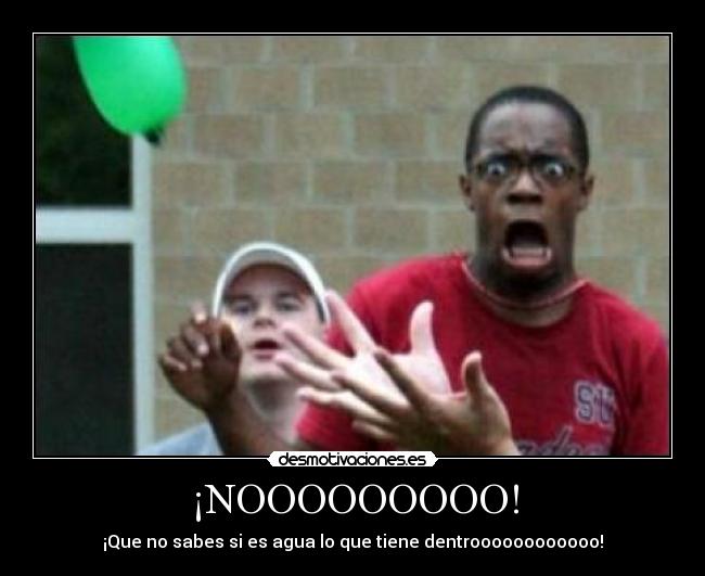 ¡NOOOOOOOOO! -