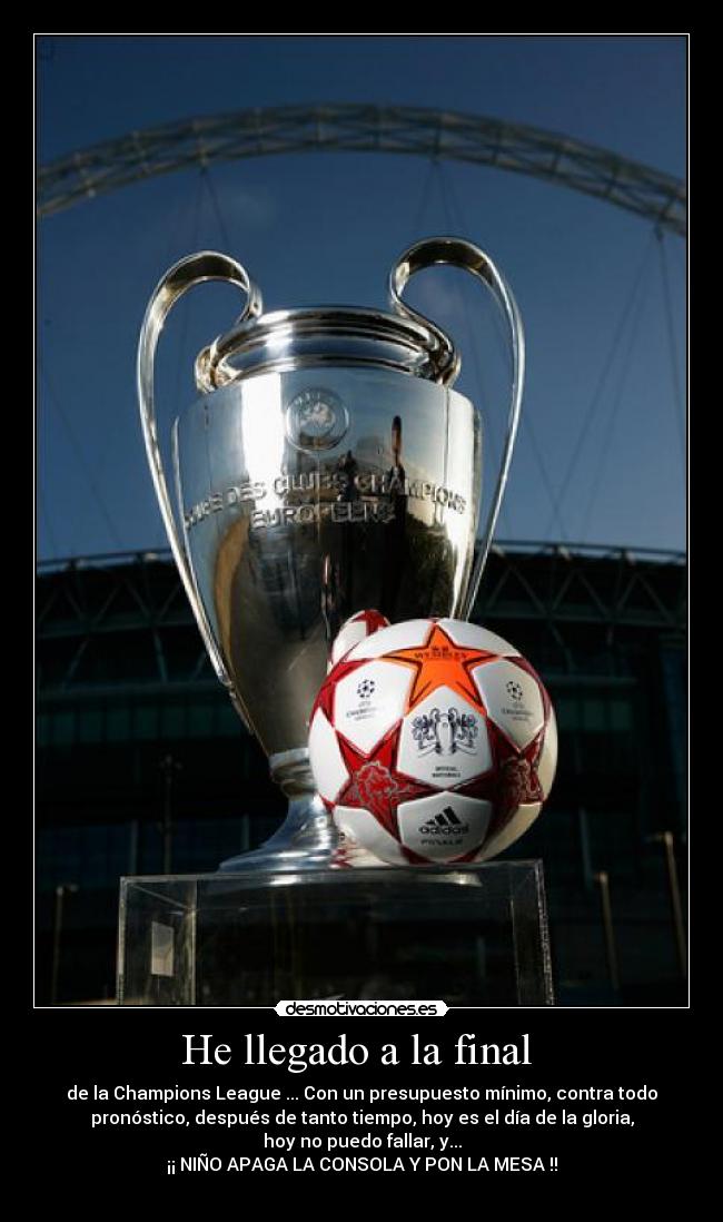 He llegado a la final -