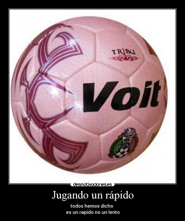 Jugando un rápido -