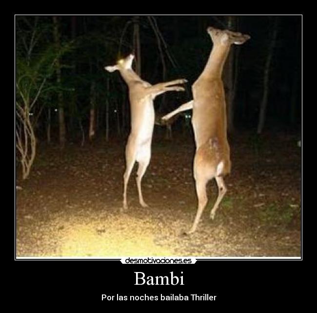 carteles bambi zombie thriller michael jackson desmotivaciones