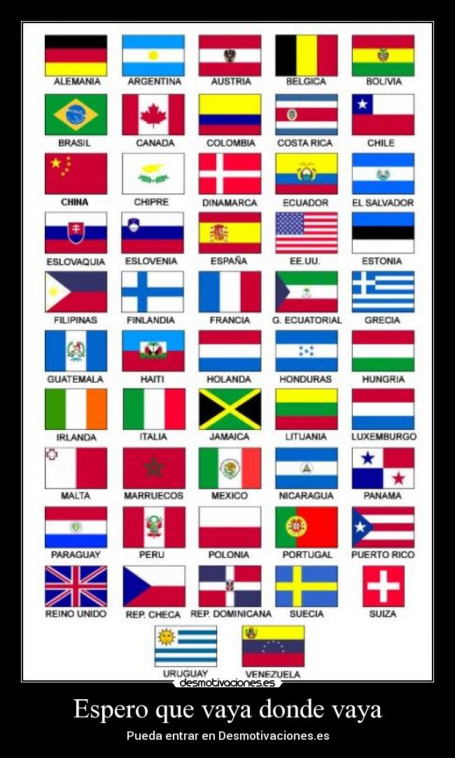 Espero que vaya donde vaya - 