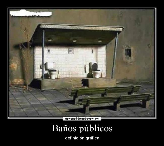 Baños públicos - definición gráfica