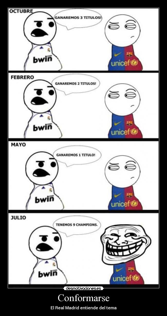 Conformarse - El Real Madrid entiende del tema