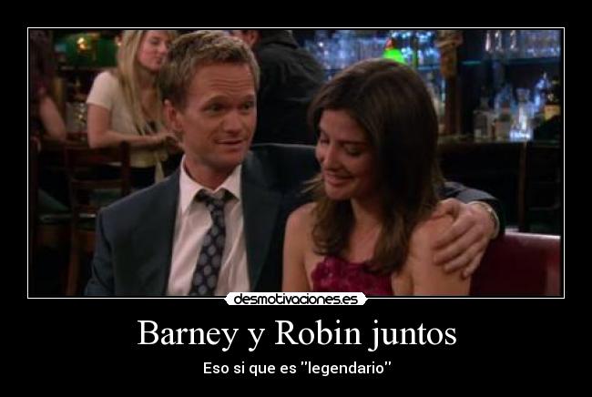 Barney y Robin juntos -