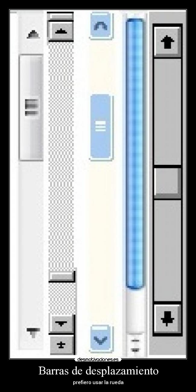 Barras de desplazamiento -
