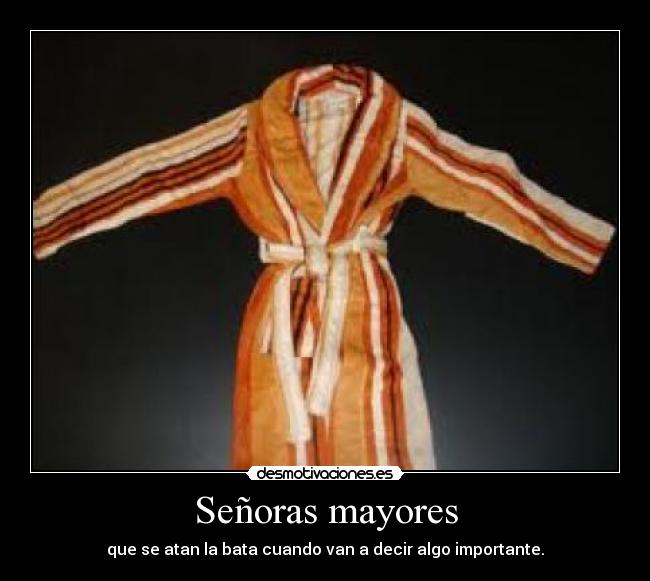 Señoras mayores -