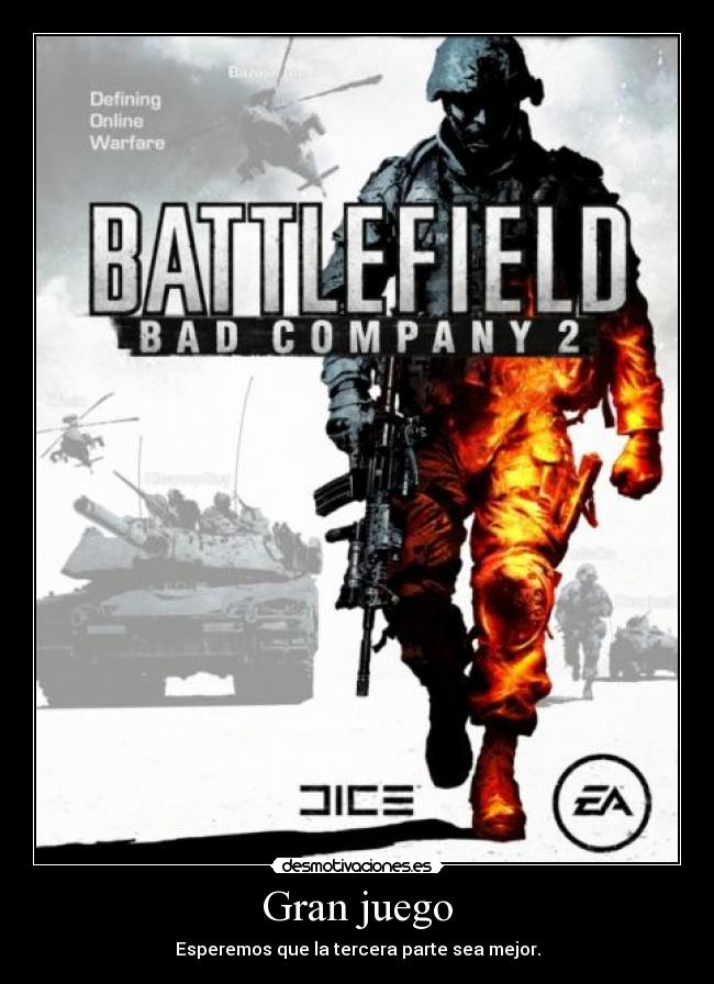 Gran juego - Esperemos que la tercera parte sea mejor.