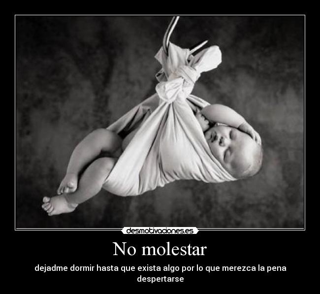 No molestar -
