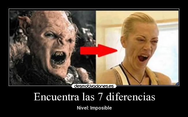 Encuentra las 7 diferencias - Nivel: Imposible