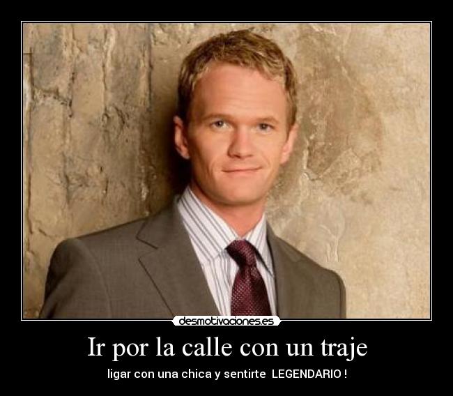 Ir por la calle con un traje - 