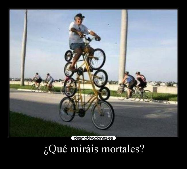 ¿Qué miráis mortales? -