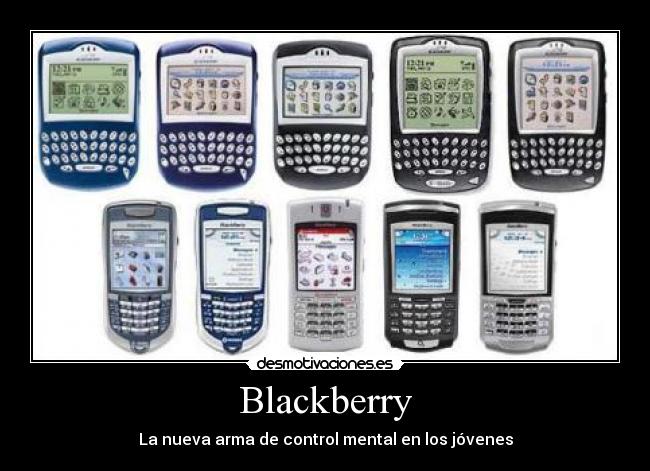 carteles blackberry control mental arma desmotivaciones