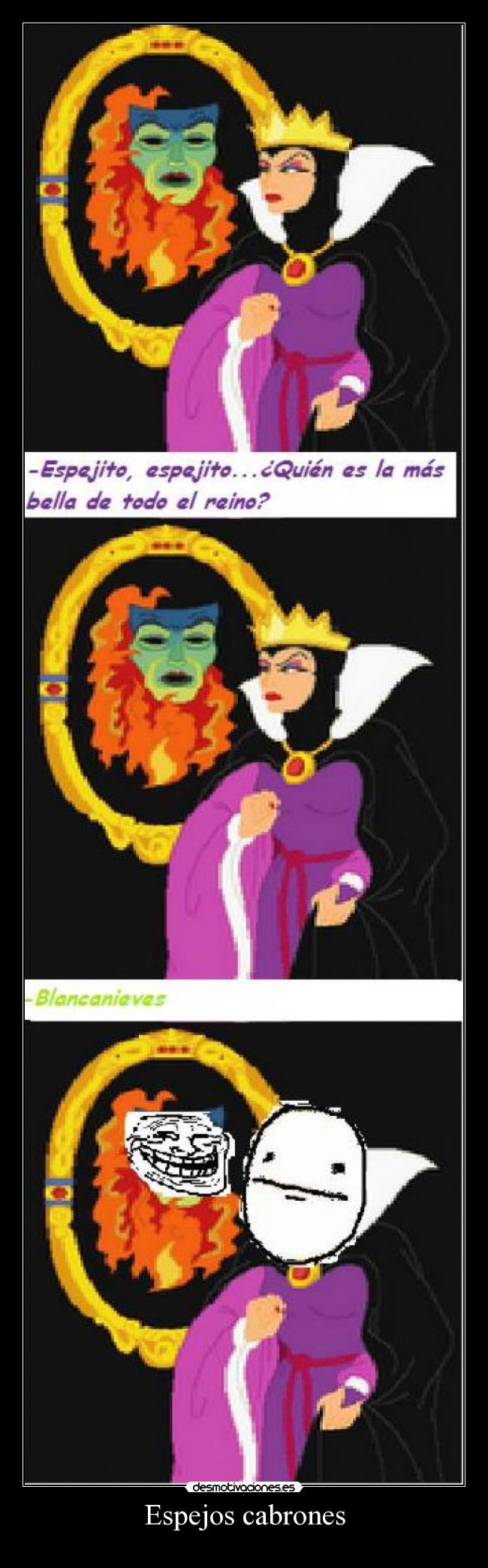 carteles bruja espejo desmotivaciones