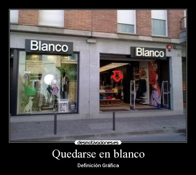 Quedarse en blanco - 