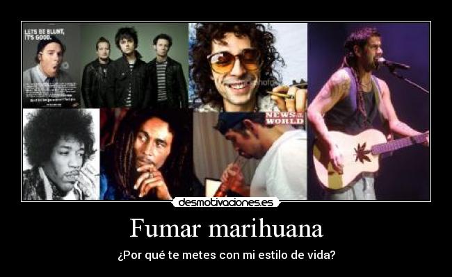 Fumar marihuana -