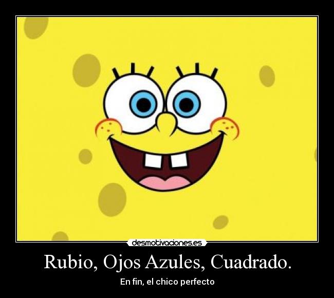 Rubio, Ojos Azules, Cuadrado. - En fin, el chico perfecto