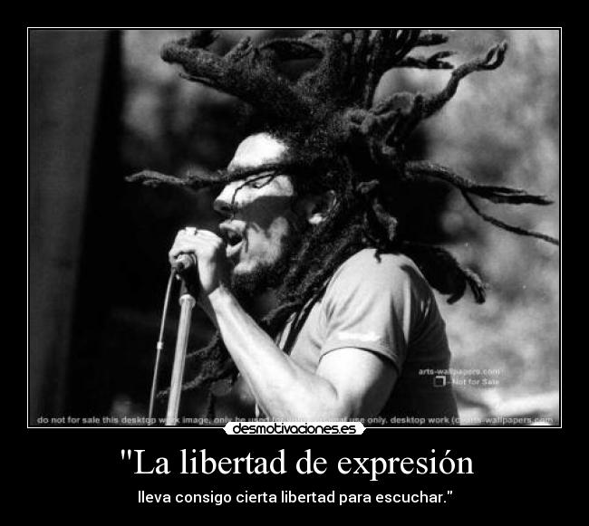 La libertad de expresión -