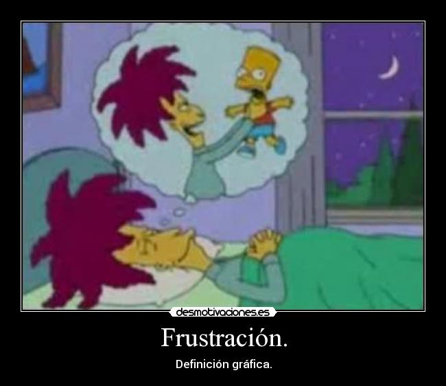 Frustración. - Definición gráfica.