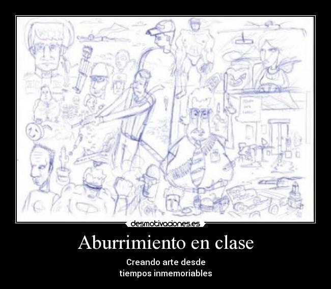 Aburrimiento en clase - 