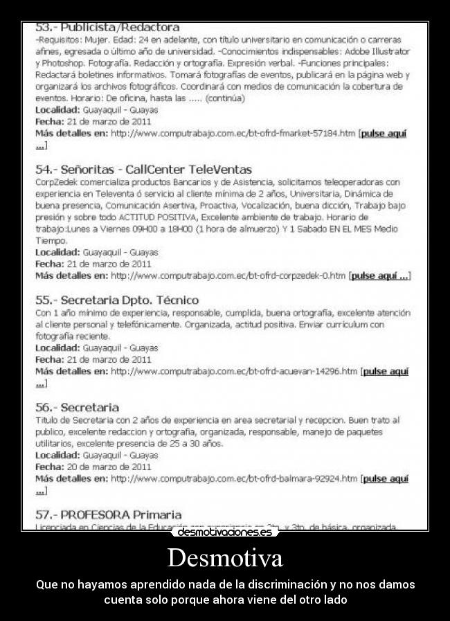 carteles machismofeminismo desmotivaciones