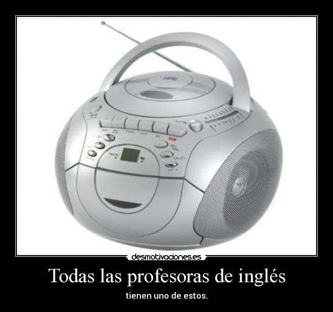 carteles todas las profesoras ingles desmotivaciones