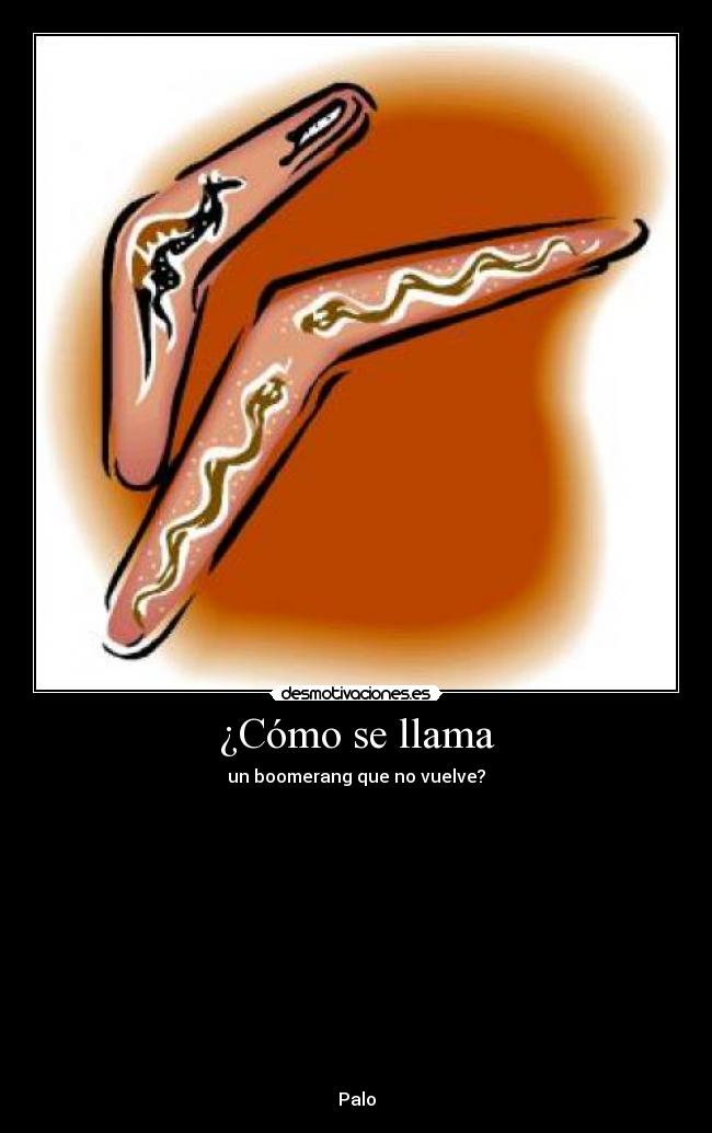 carteles boomerang desmotivaciones