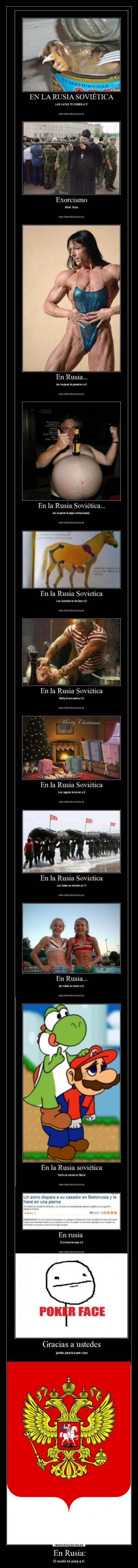 carteles suelo rusia pisar jaja lol desmotivaciones