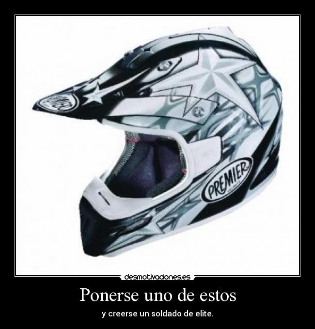 carteles soldado casco elite lol desmotivaciones