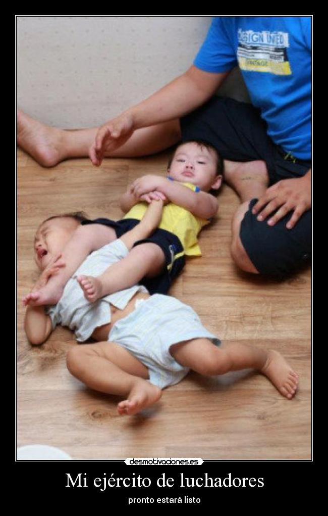 Mi ejército de luchadores - pronto estará listo