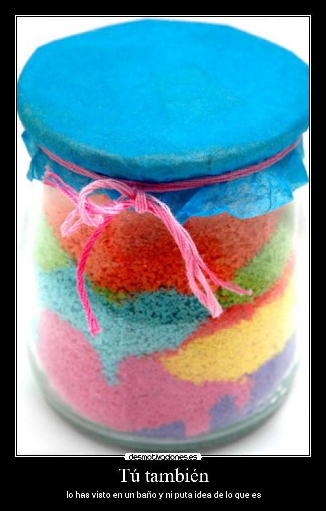 Tú también - lo has visto en un baño y ni puta idea de lo que es