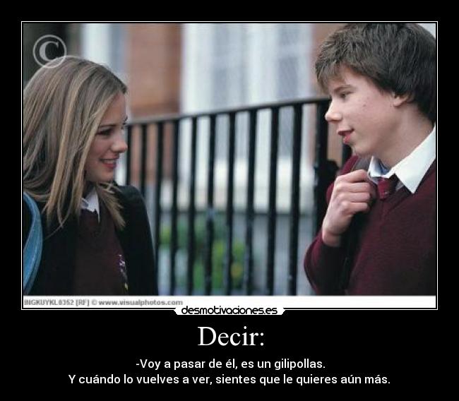 Decir: -