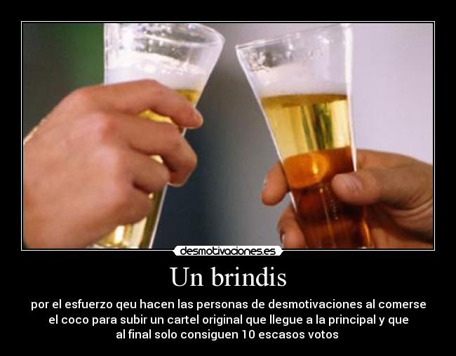 Un brindis -