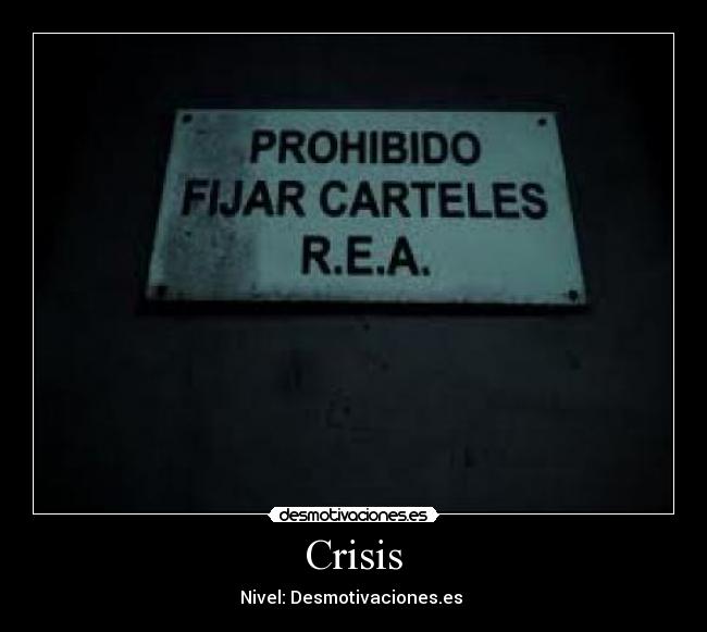Crisis - Nivel: Desmotivaciones.es