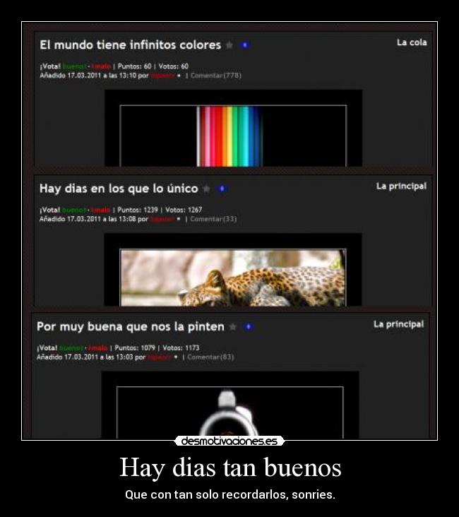 Hay dias tan buenos - 