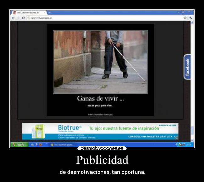 Publicidad - de desmotivaciones, tan oportuna.
