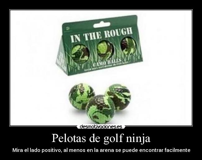 Pelotas de golf ninja - 