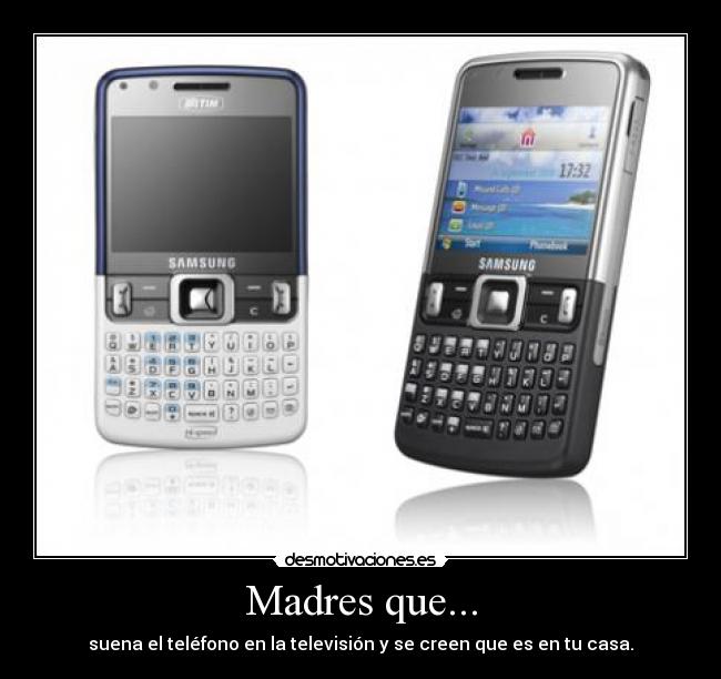 Madres que... - suena el teléfono en la televisión y se creen que es en tu casa.