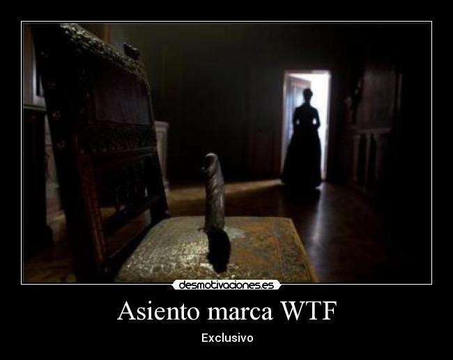 Asiento marca WTF - Exclusivo