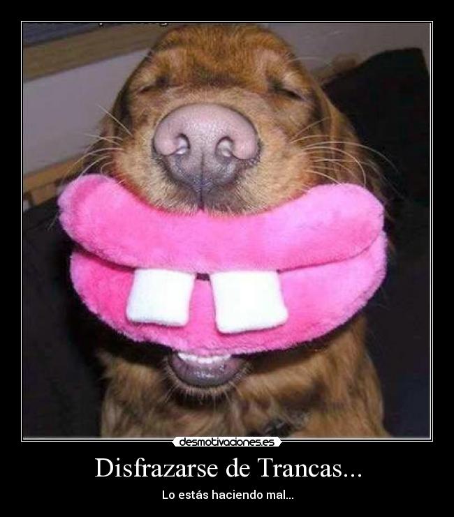 Disfrazarse de Trancas... -