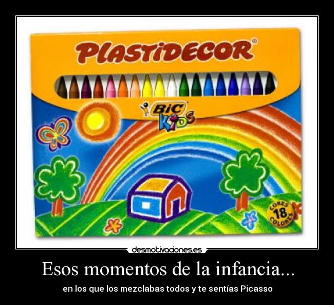 carteles infancia pinturas plastidecor desmotivaciones