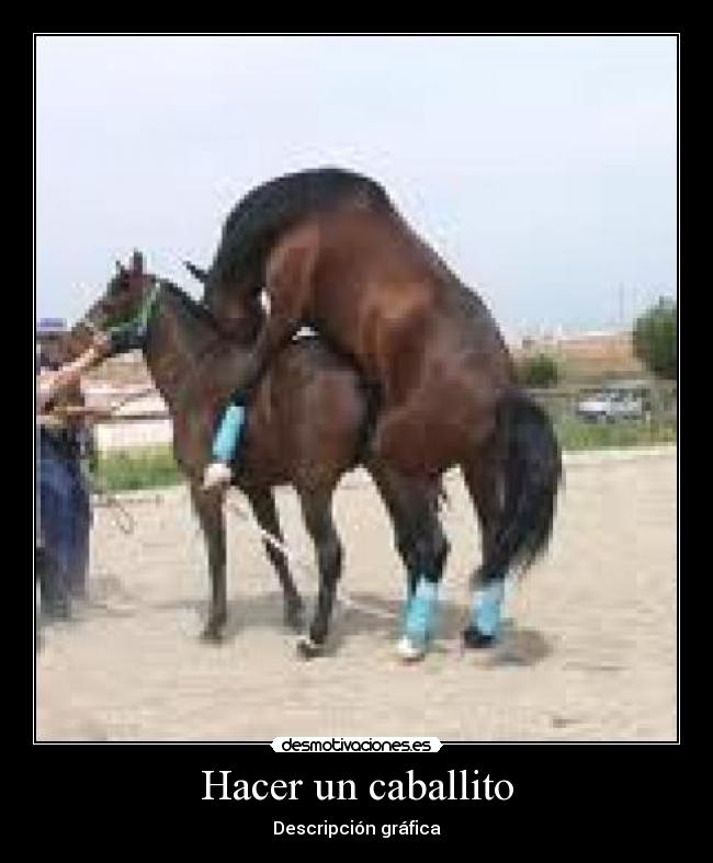 Hacer un caballito -