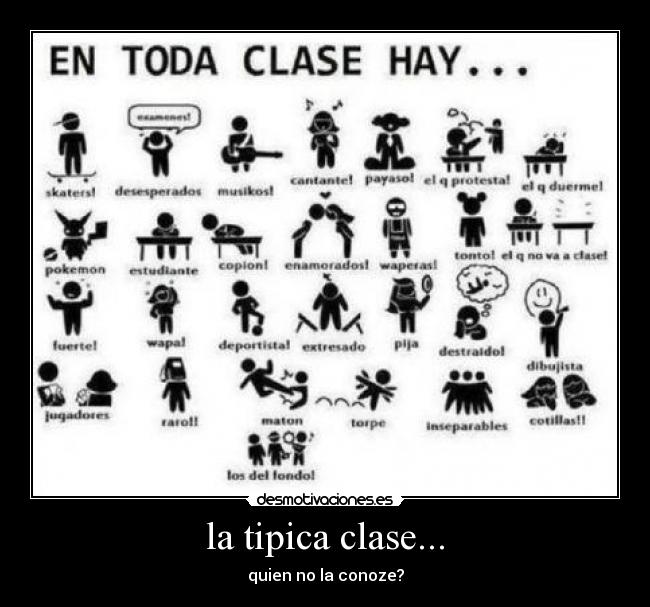 la tipica clase... - quien no la conoze?