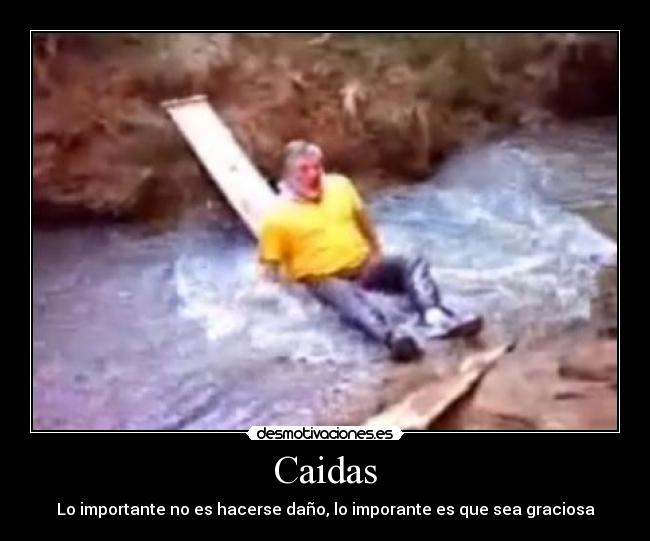 Caidas - Lo importante no es hacerse daño, lo imporante es que sea graciosa